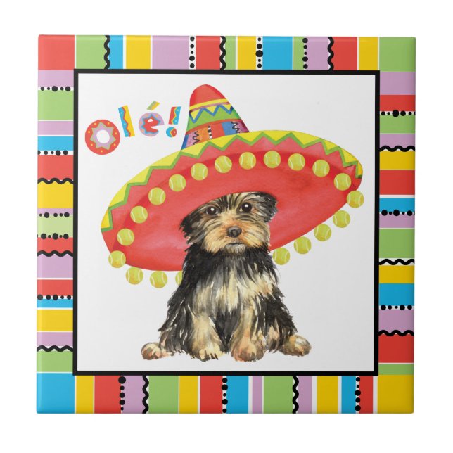 Fiesta Yorkie Tile (Front)