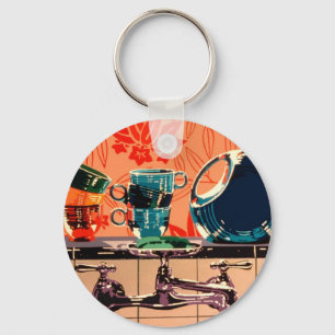 Fiestaware and the Kitchen Sink Key Ring