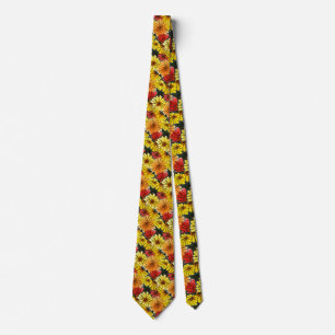 "Fiesty Floral 3" Flower Garden Neck Tie