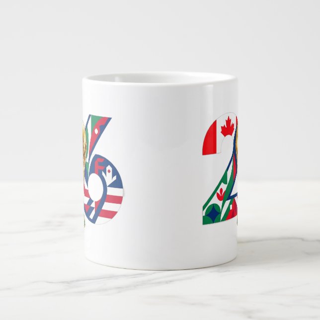 FIFA World Cup 2026 Mug Design – USA Canada Mexico (Front)