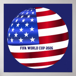 FIFA World Cup USA  Flag Poster