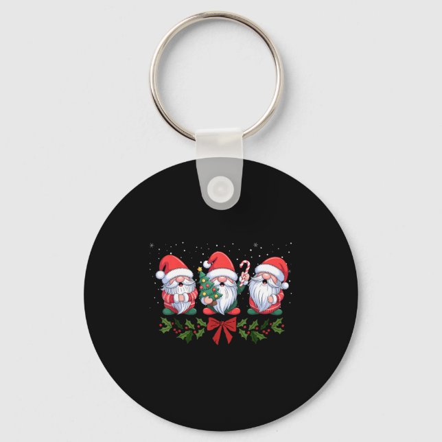 Fife Life Christmas Gnome Holiday Winter Xmas  Key Ring (Front)