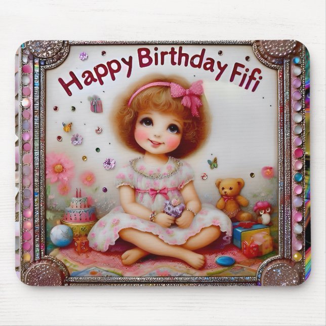 FIFI ~ Sweet Little Girl ~ Mouse Pad (Front)