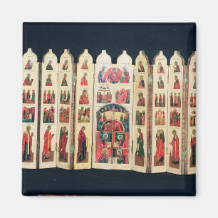 Fifteen-section icon screen with Life of Christ Magnet