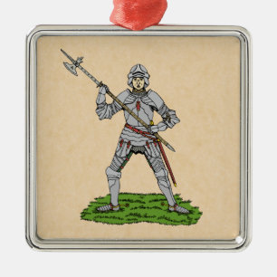 Fifteenth Century English Knight Metal Tree Decoration