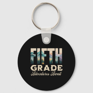 Fifth 5th Grade Adventure Await Back To School Cam Key Ring