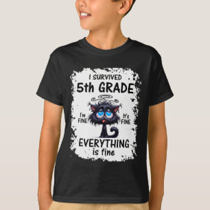 Fifth 5th Grade Grad 2025 I Survived 5th Grade T-Shirt