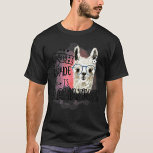 Fifth 5th Grade Is Llamazing Llama Teacher T-Shirt