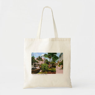 Fifth Ave. Shopping, Naples, Florida Vintage Tote Bag