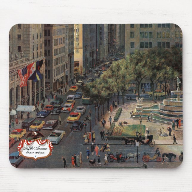 Fifth Avenue by John Falter Mouse Pad (Front)