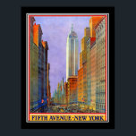 Fifth Avenue New York Art Deco Vintage Poster<br><div class="desc">Fifth Avenue New York Art Deco Vintage Poster art deco, retro images, vintage illustrations, vintage retro, nouveau, deco image, vintage travel, france travel, paris travel, french, vintagestore, vintage, restaurant drco, retro, travel, vintage images, victorian, victorian images, vintage graphics, popular, décor styles, retro style, cool, modern, country, landscapes, vintage store, posters...</div>