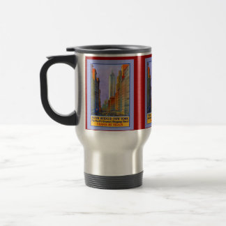 Fifth Avenue New York Worlds Greatest Shopping St. Travel Mug