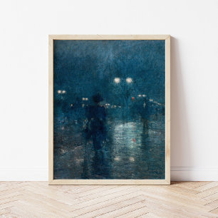 Fifth Avenue Nocturne   Childe Hassam Poster