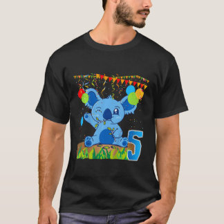 Fifth Birthday Koala Bear Product 5 Five Years Old T-Shirt