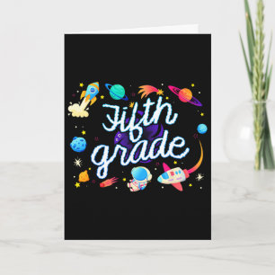 Fifth Grade Astronaut Planets Space Ck To School K Card