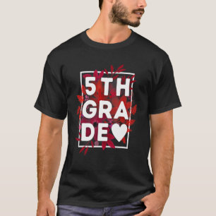 Fifth Grade Autumn Girls Women Teacher Team 5th Gr T-Shirt