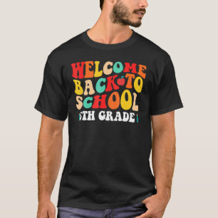 Fifth Grade Groovy Welcome Back To School Retro T-Shirt