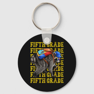 Fifth Grade Jimothy Racoon Back To School Key Ring