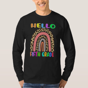 Fifth Grade Rainbow Girls Boys Teacher Team 5th Gr T-Shirt