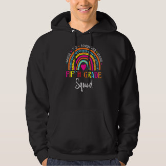 Fifth Grade Rainbow Teacher Student Kid Team 5th G Hoodie