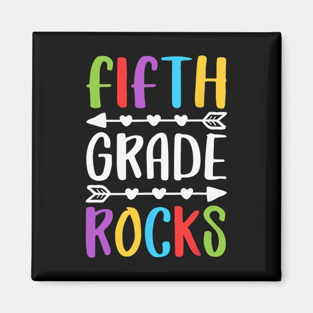 Fifth Grade Rocks  5th Grade Back To School   Magnet (Front)