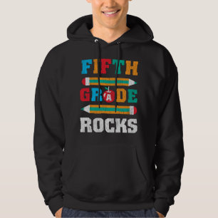 Fifth Grade Rocks Back To School Student Kids Gift Hoodie