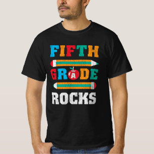 Fifth Grade Rocks Back To School Student Kids Gift T-Shirt