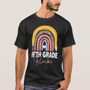 Fifth Grade Rocks Team 5th Grade Teacher Back To R T-Shirt