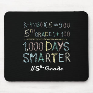 Fifth Grade Teacher 1000 Days Smarter 100 Days Of Mouse Pad