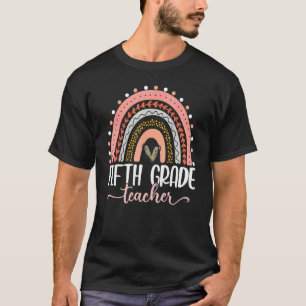 Fifth Grade Teacher Teach Love Inspire First Day O T-Shirt