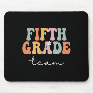 Fifth Grade Team Retro Groovy Vintage First Day Of Mouse Pad