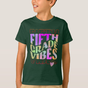 Fifth Grade Vibes 5th Grade Team Retro T-Shirt