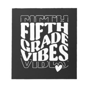 Fifth Grade Vibes Back To School Notepad