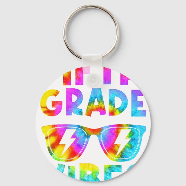 fifth grade vibes school key ring (Front)