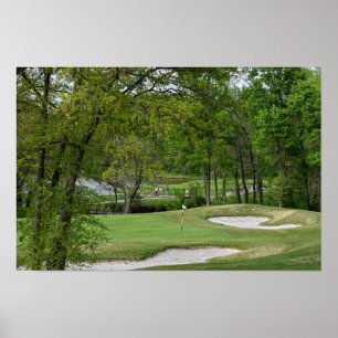 Fifth Green, Ironhorse Golf Course, Leawood, Kansa Poster