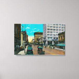 Fifth Street Looking North, San Diego Canvas Print