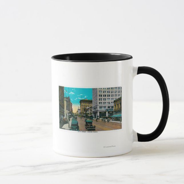 Fifth Street Looking North, San Diego Mug (Right)
