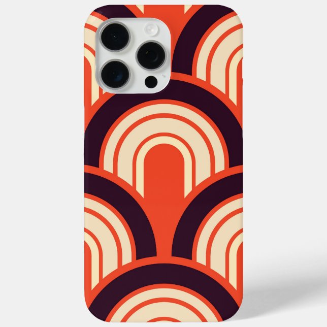 Fifties Retro Abstract Case-Mate iPhone Case (Back)