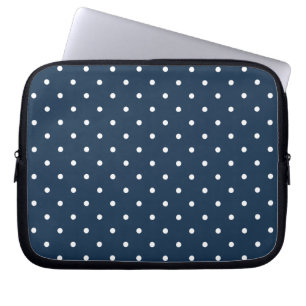 Fifties Style Blue Polka Dot Laptop/iPad 2 Case