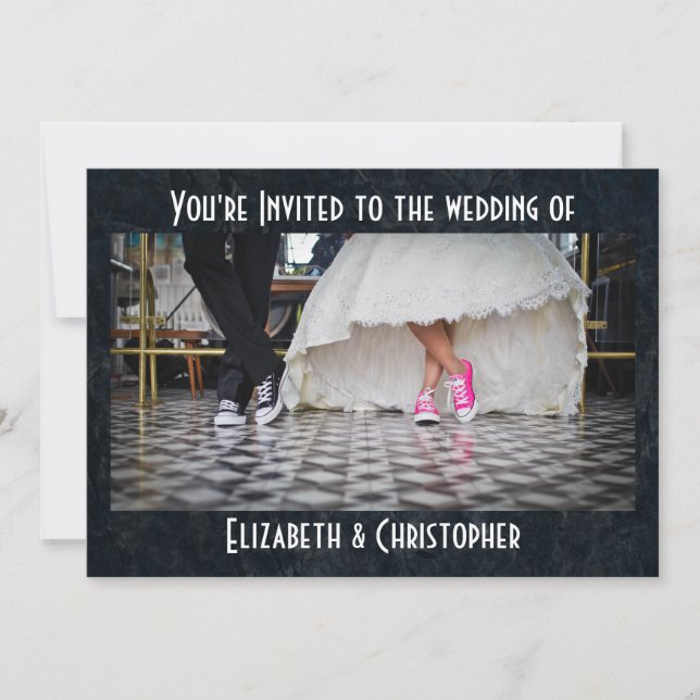 Fifties Style Diner Wedding Invitation (Front)