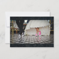 Fifties style wedding couple RSVP