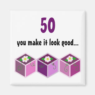 Fiftieth Birthday Magnet