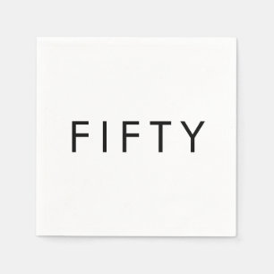 Fifty 50th Birthday Party Napkin
