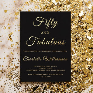 Fifty and Fabulous 50th Birthday