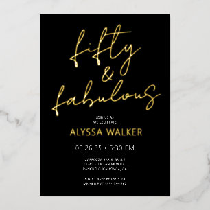 Fifty and Fabulous 50th Birthday