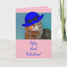 Fifty And Fabulous Glamour Kitty Birthday