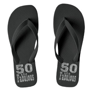 Fifty and Fabulous in Silver Jandals