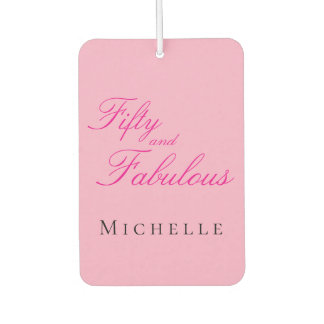 Fifty and Fabulous Photo 50th Birthday Party Car Air Freshener