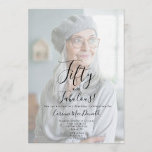 Fifty and Fabulous Photo 50th Birthday Party