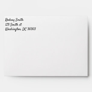 Fifty and fabulous pink black and white daisy envelope